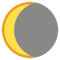 Waning Crescent Moon emoji on HTC
